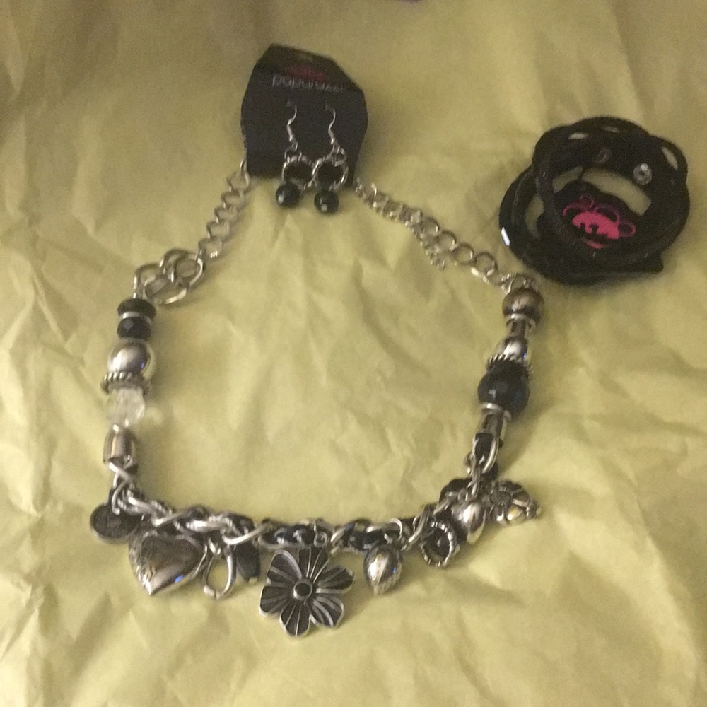 Cute charm necklace,earrings and bracelet